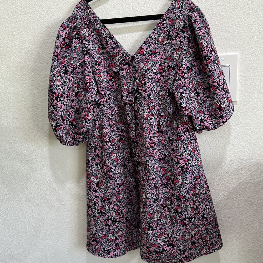 Zara floral shirt dress, size 9 - Picture 7 of 7
